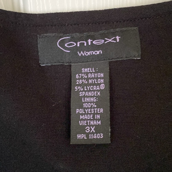 Context Woman Overall Jumper Style Black Dress Carnaby Road Pockets Size 3X - Picture 5 of 8